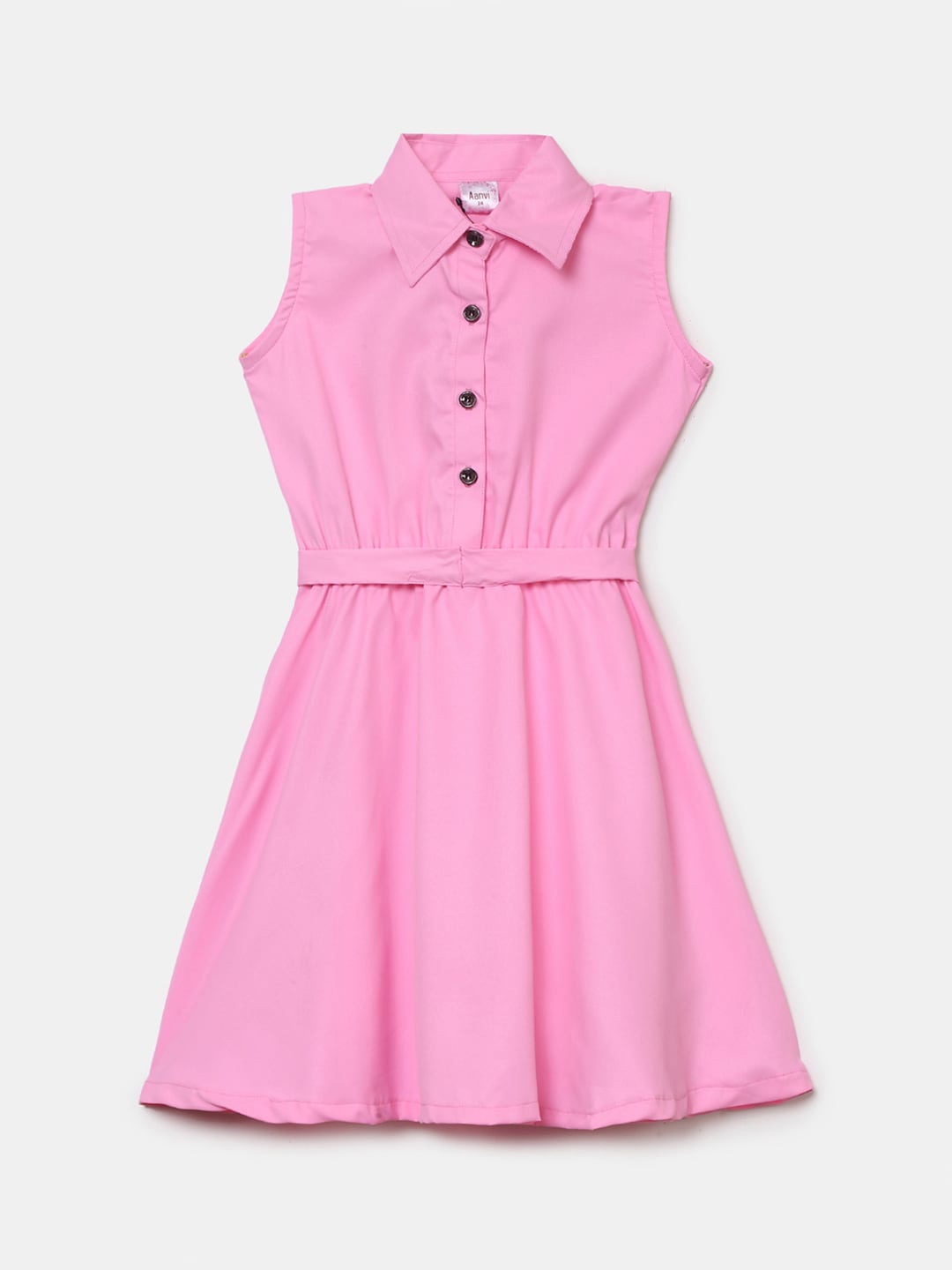 

V-Mart Girls Pink Shirt Cotton Dress