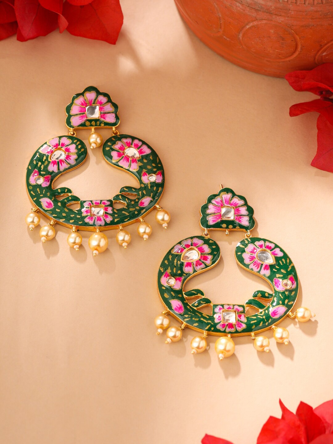 

Tistabene Gold-Plated Classic Chandbalis Earrings