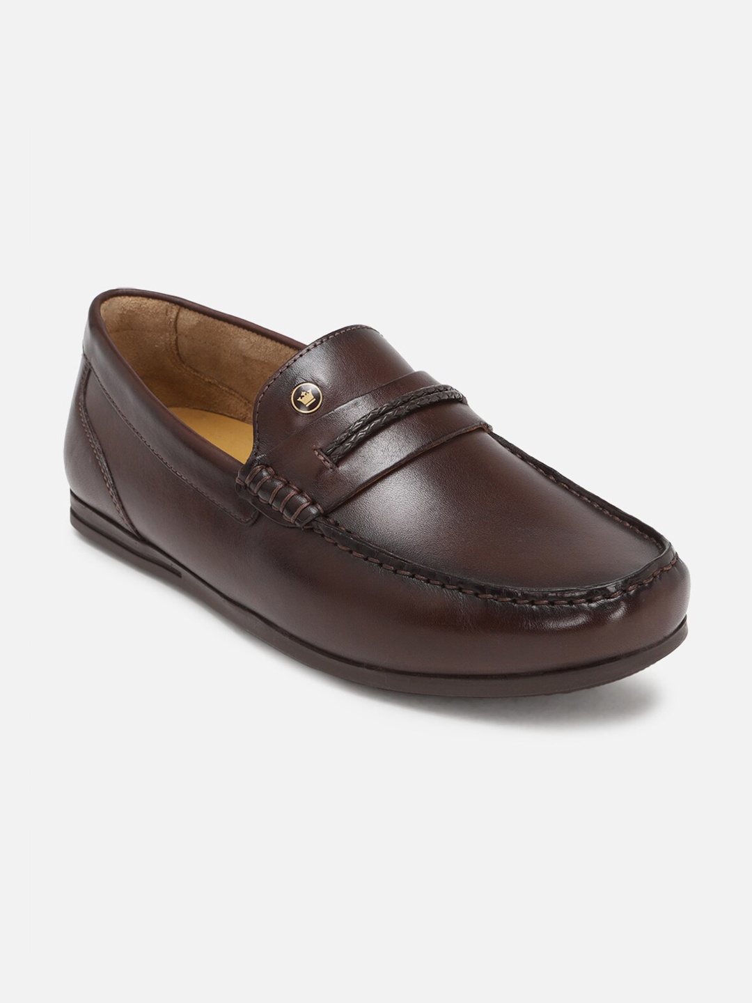 

Louis Philippe Men Leather Loafers, Brown