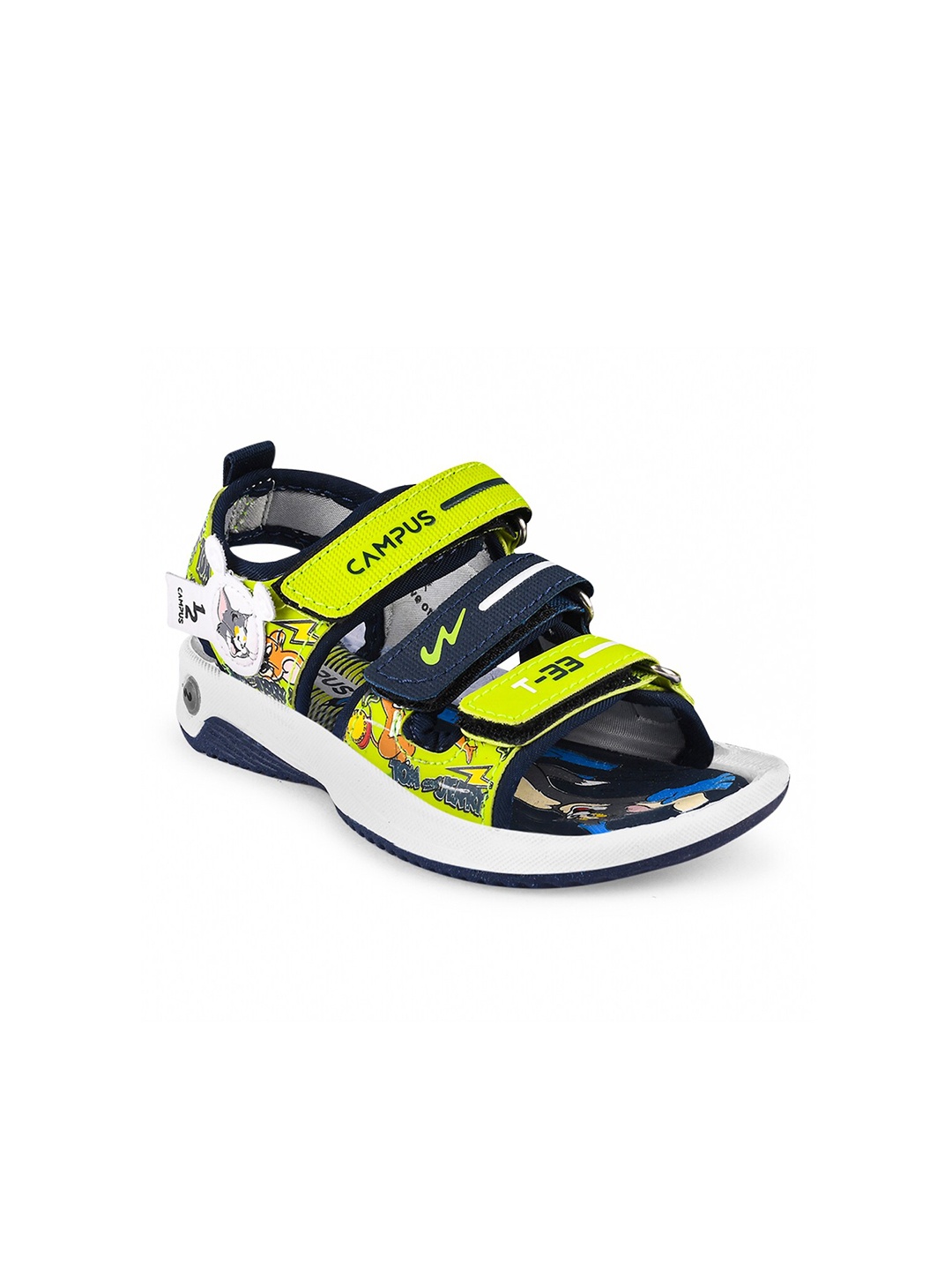 

Campus Kids Tom & Jerry Printed Sports Sandals, Green