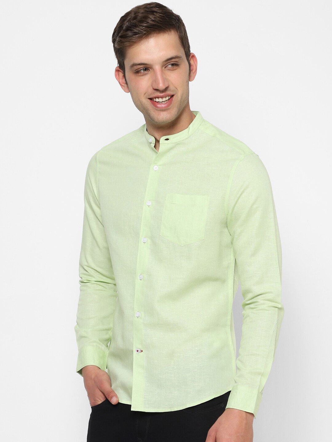 

VASTRADO Men Cotton Casual Shirt, Green