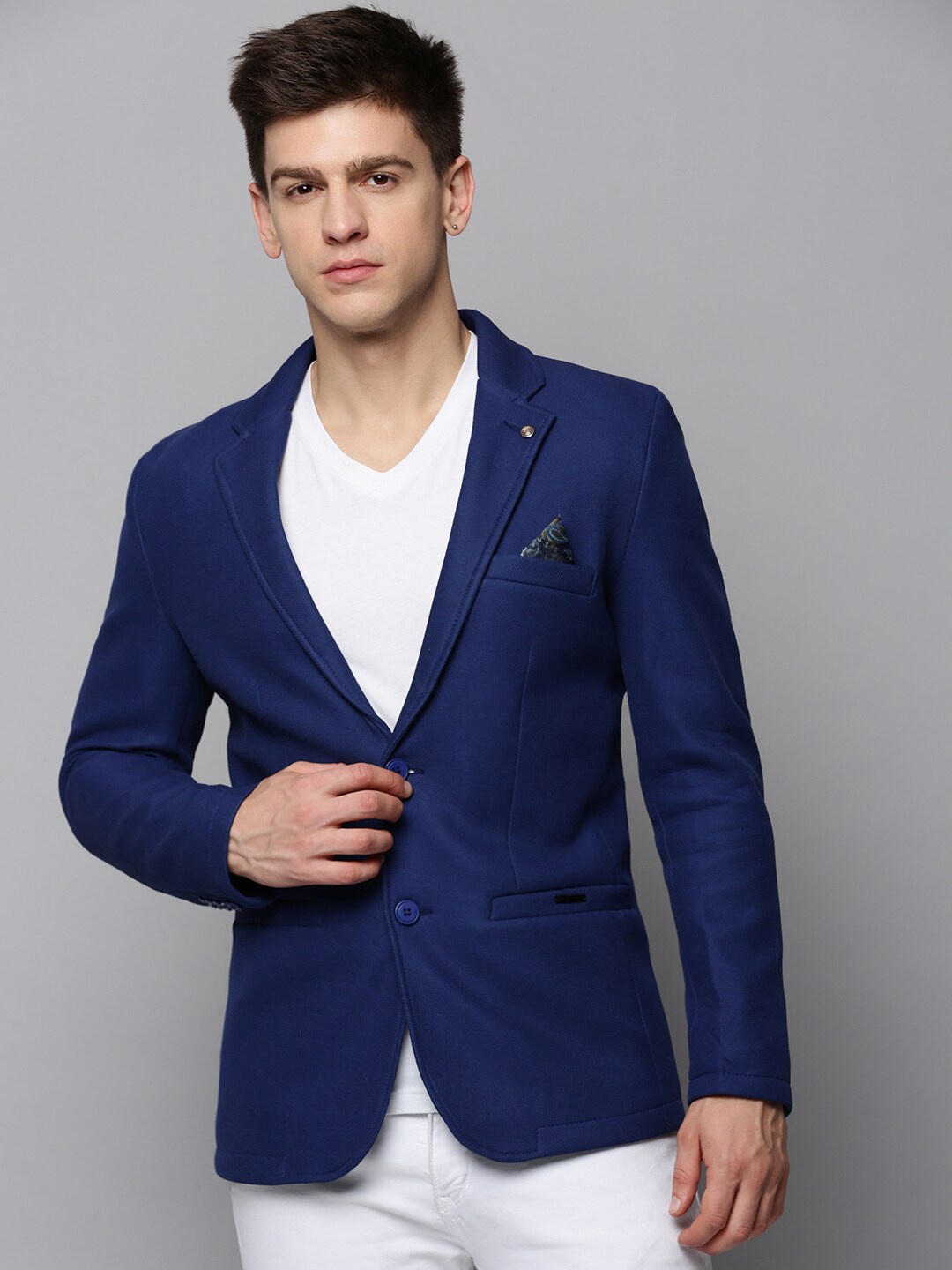 

SHOWOFF Men Single-Breasted Blazers, Blue
