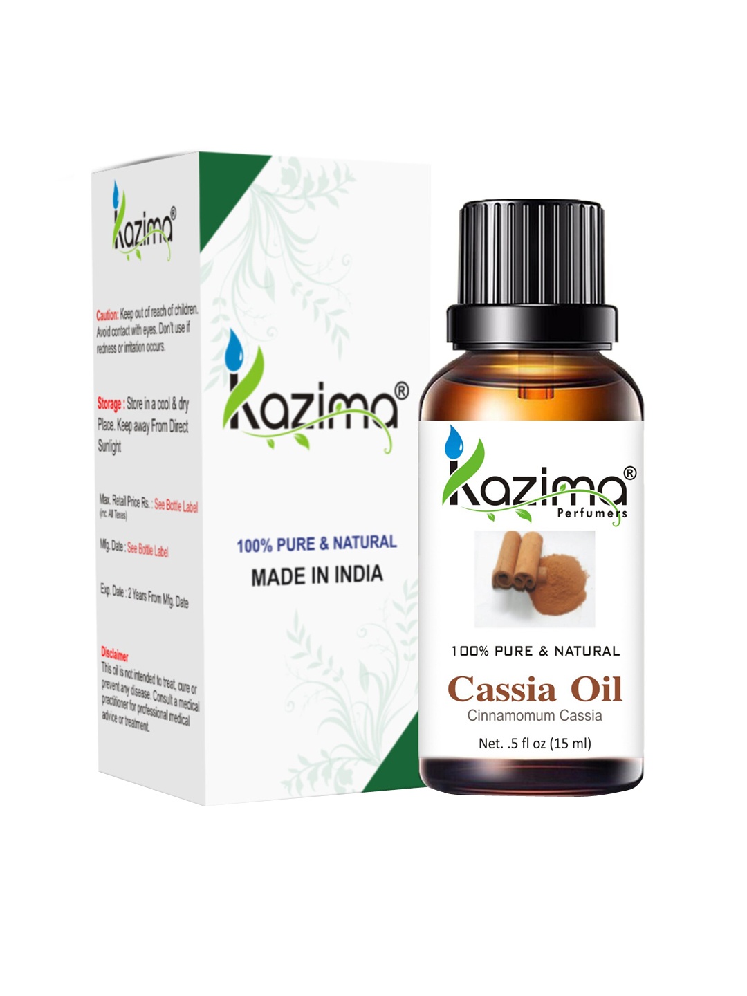 

KAZIMA Pure & Natural Cassia Essential Oil 15 ml, White