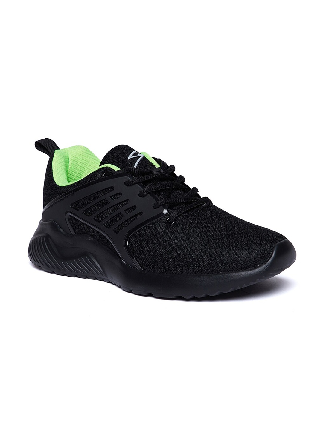 

UNPAR Men Mesh Running Non-Marking Shoes, Black
