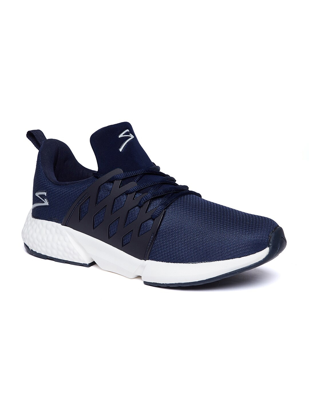 

UNPAR Men Mesh Running Non-Marking Sports Shoes, Navy blue