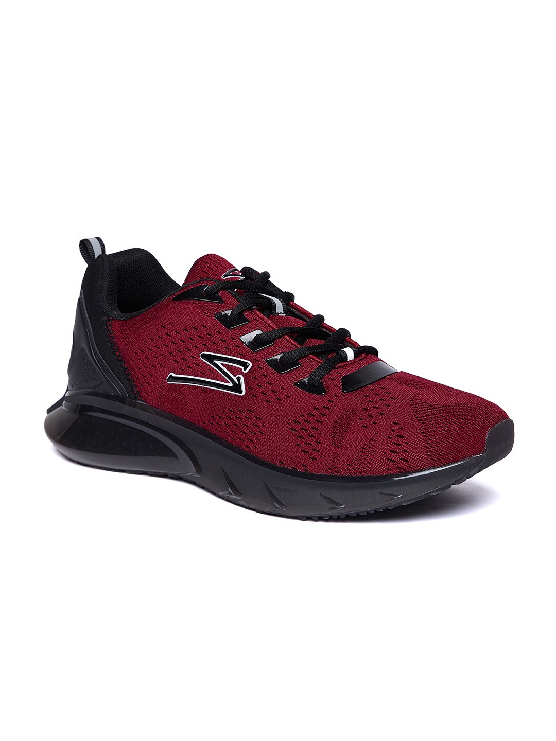 

UNPAR Men Mesh Running Non-Marking Shoes, Maroon