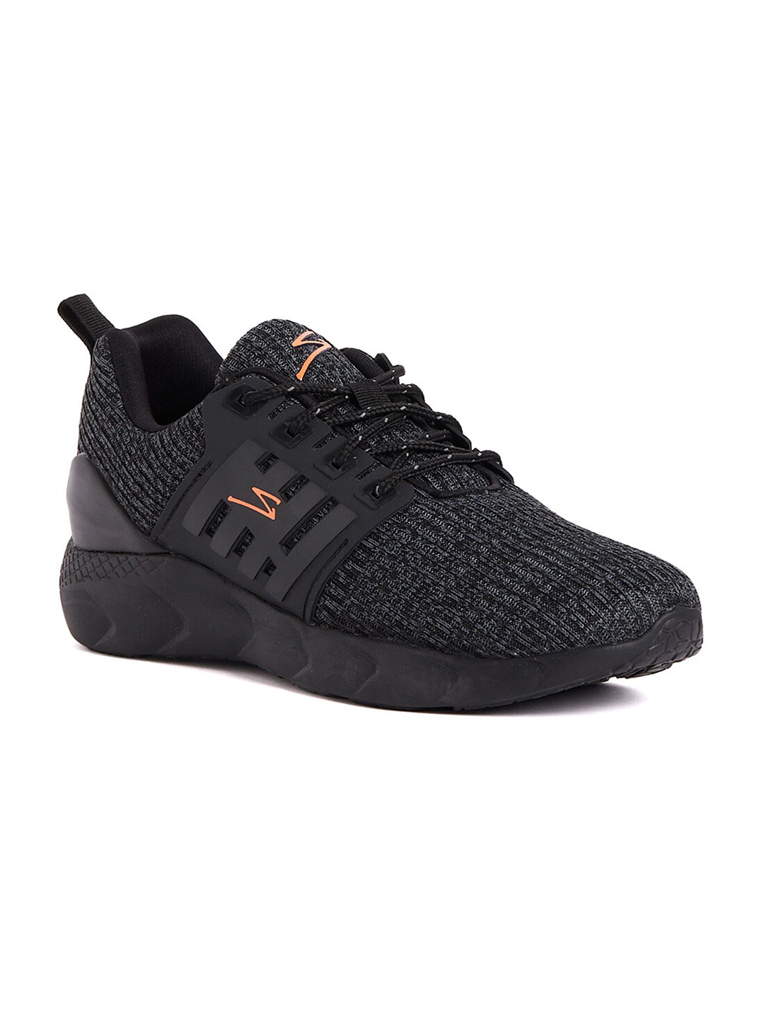 

UNPAR Men Vinston Lightweight & Snug Fit Running Shoes, Black