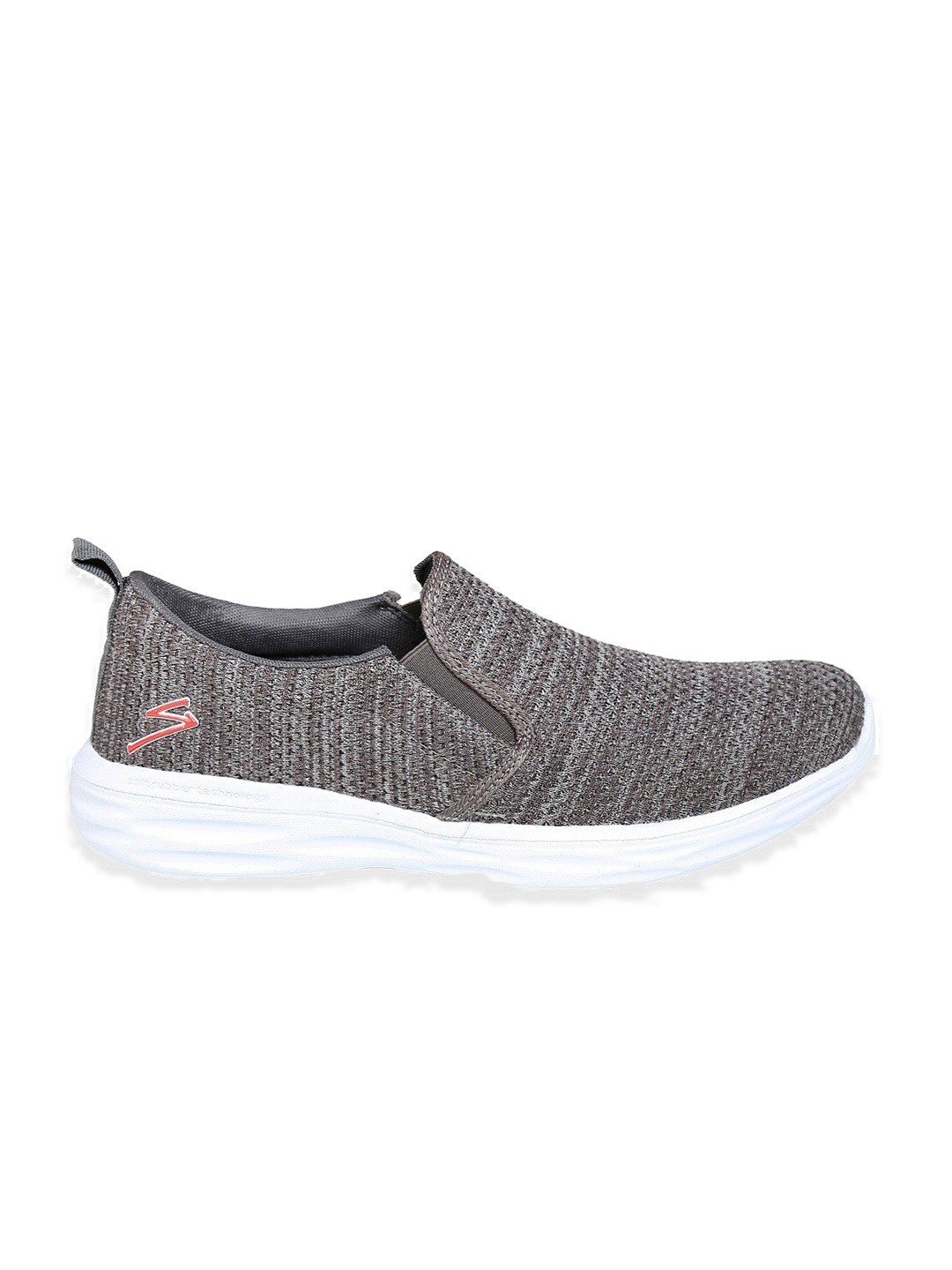 

UNPAR Men Grey Mesh Running Non-Marking Shoes