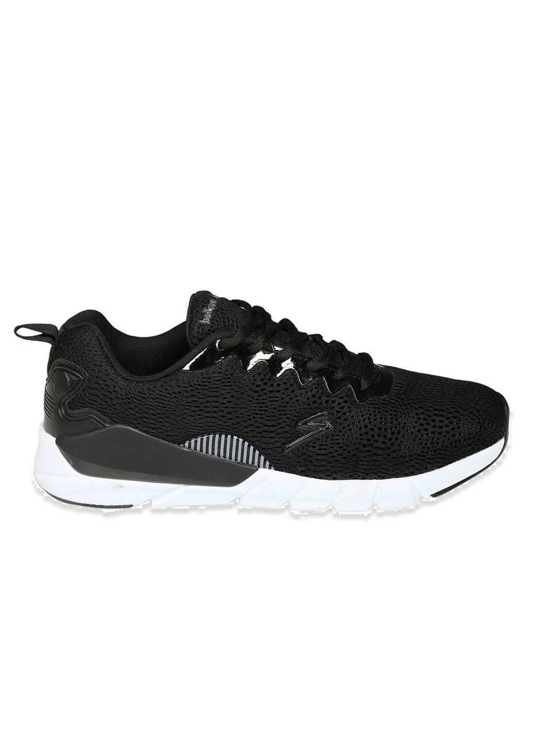 

UNPAR Men Mesh Running Non-Marking Sports Shoes, Black