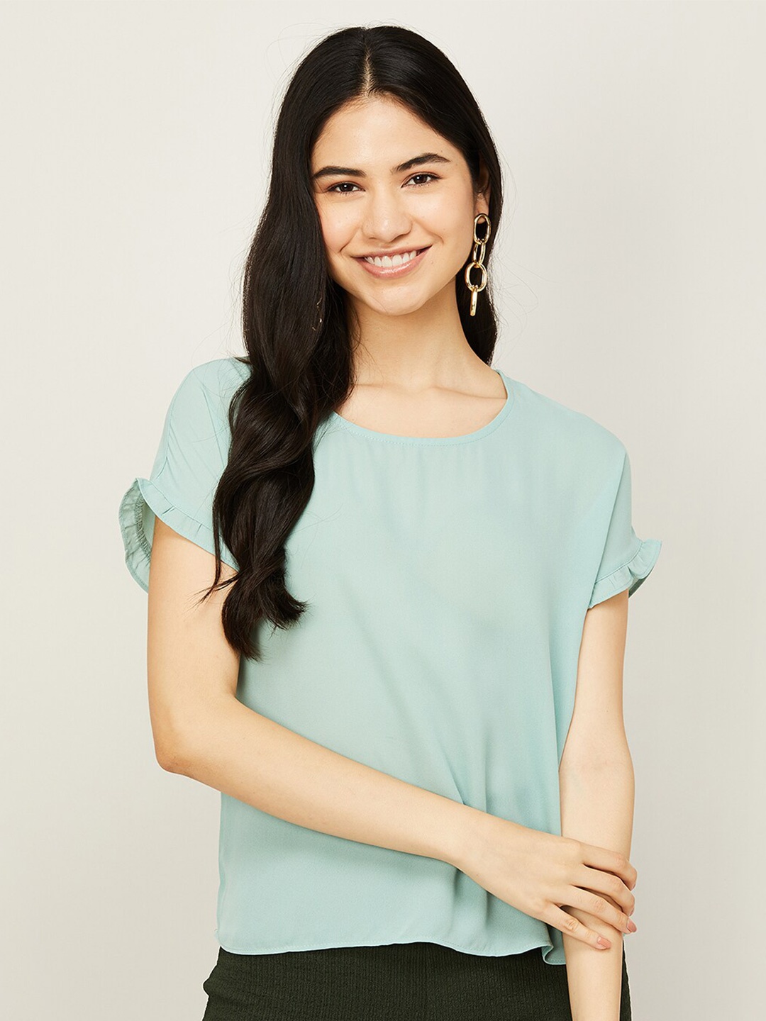 

CODE by Lifestyle Grey Extended Sleeves Top