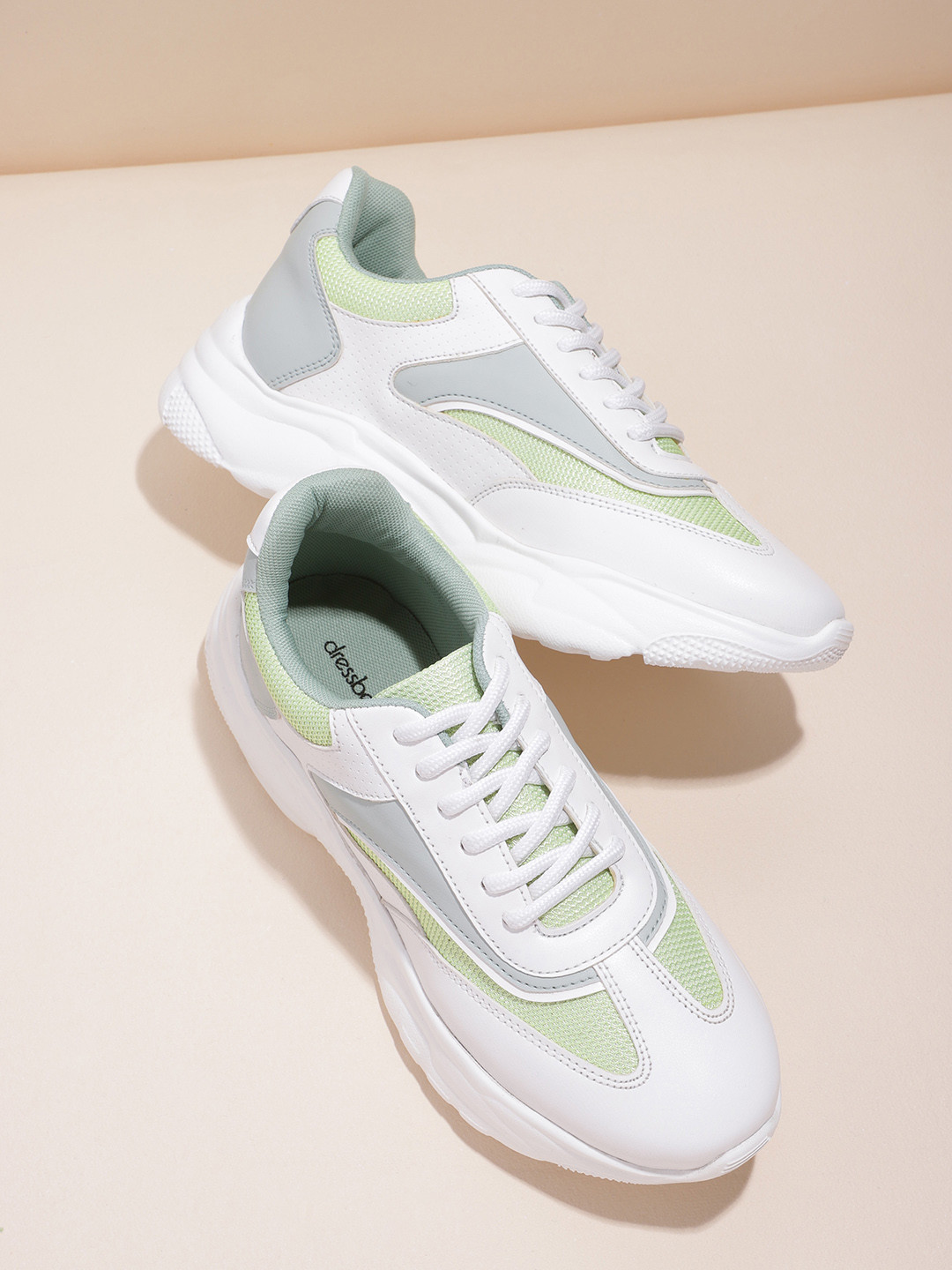 

DressBerry Women Woven Design Sneakers, White