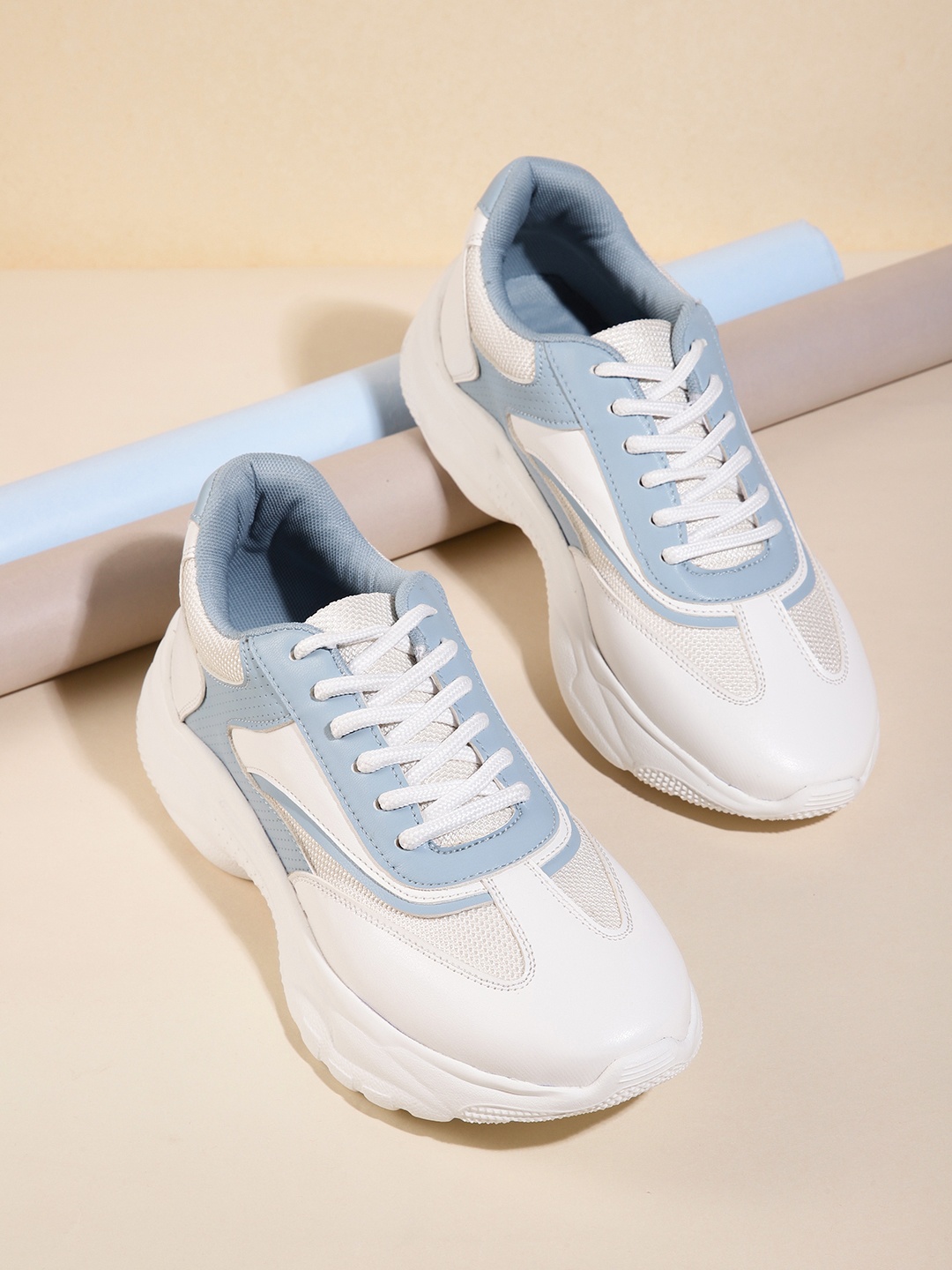 

DressBerry Women Colourblocked Sneakers, White