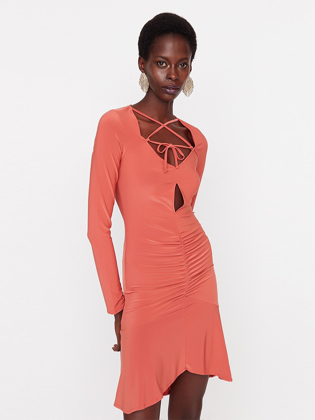 

Trendyol Sheath Dress, Coffee brown