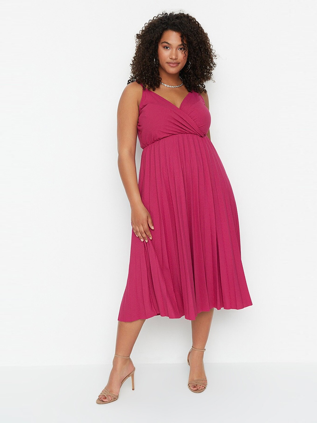 

Trendyol Midi Dress, Fuchsia