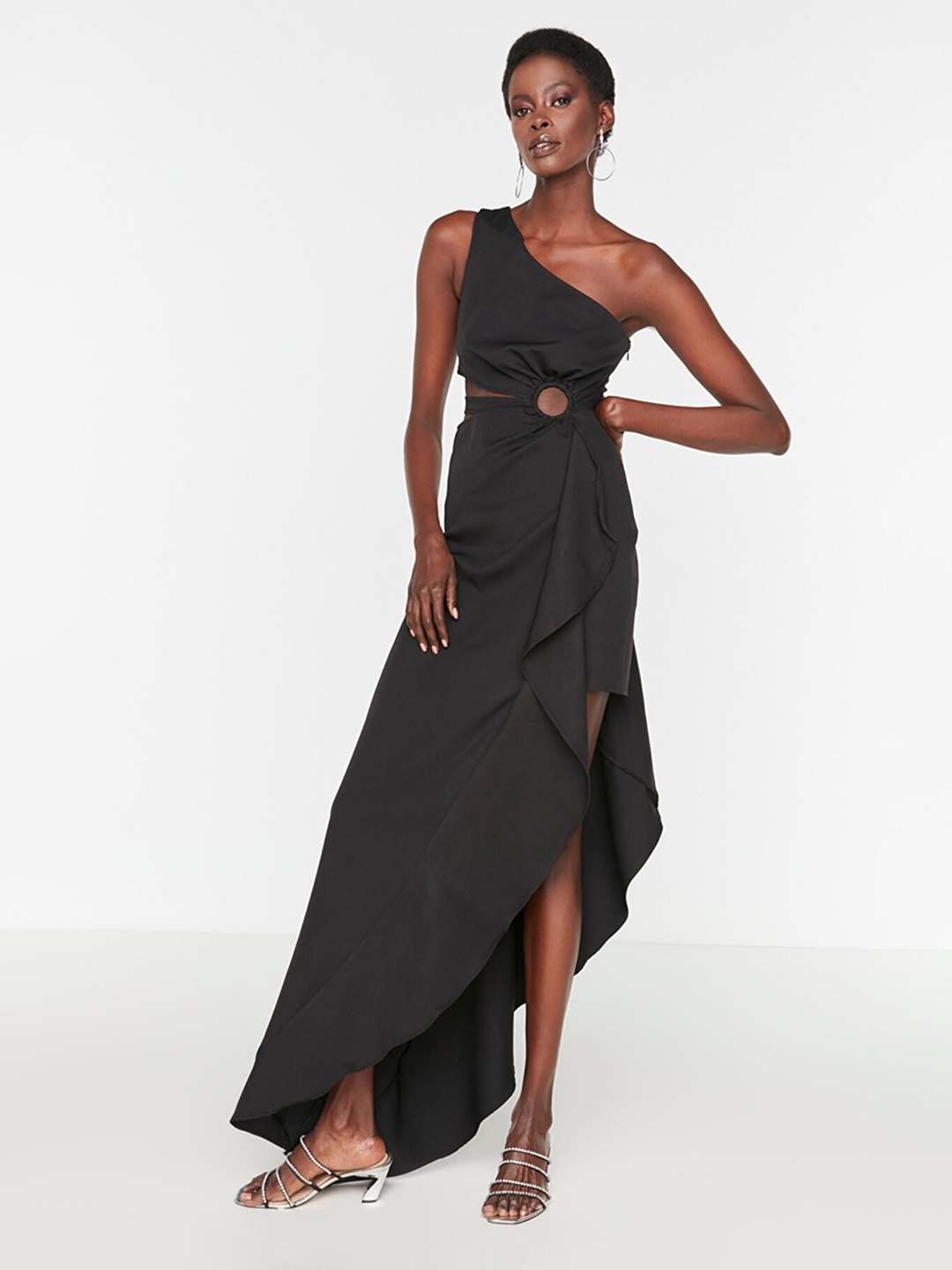 

Trendyol One Shoulder Maxi Dress, Black