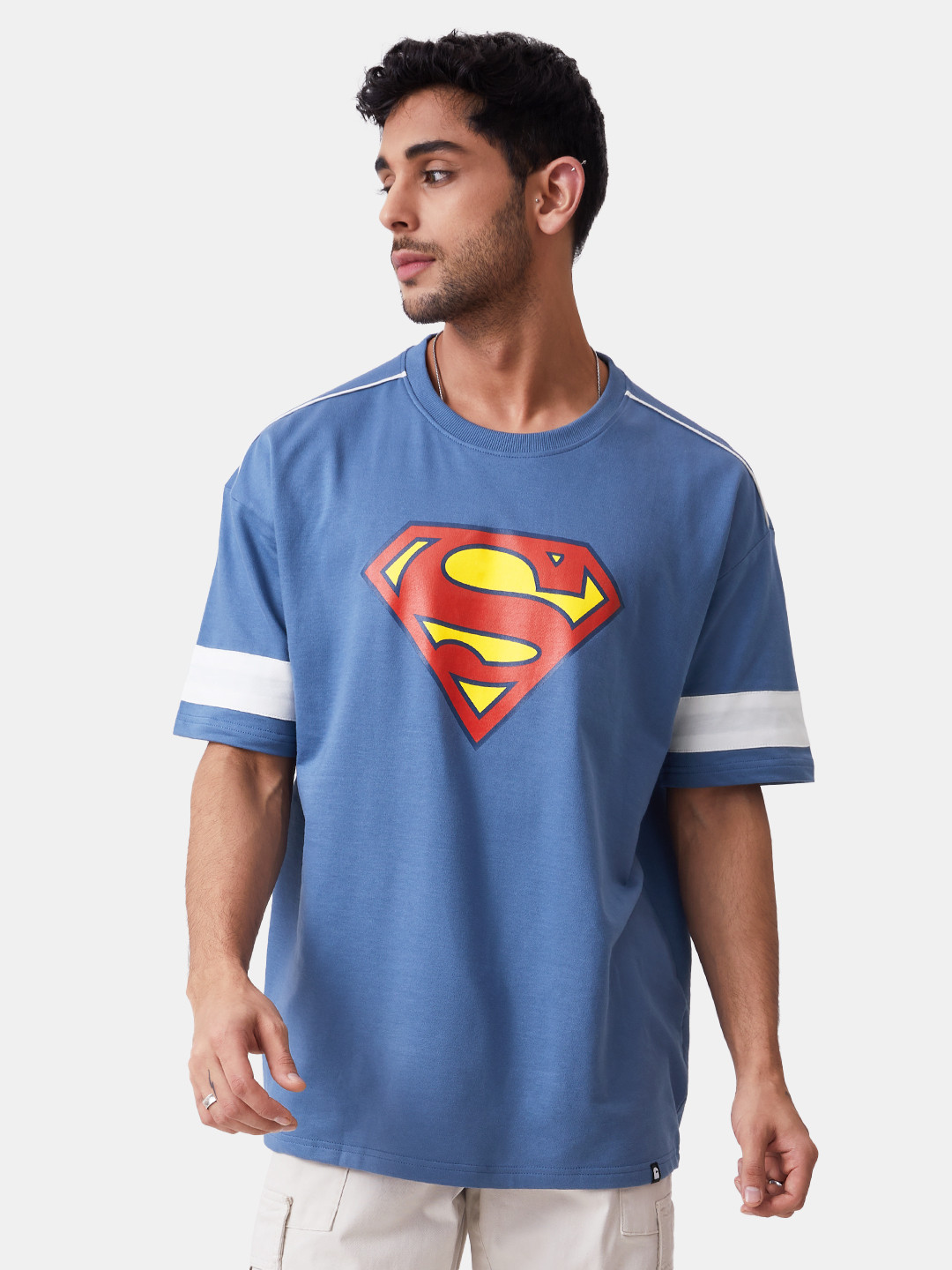 

The Souled Store Superman Oversized T-Shirts, Blue
