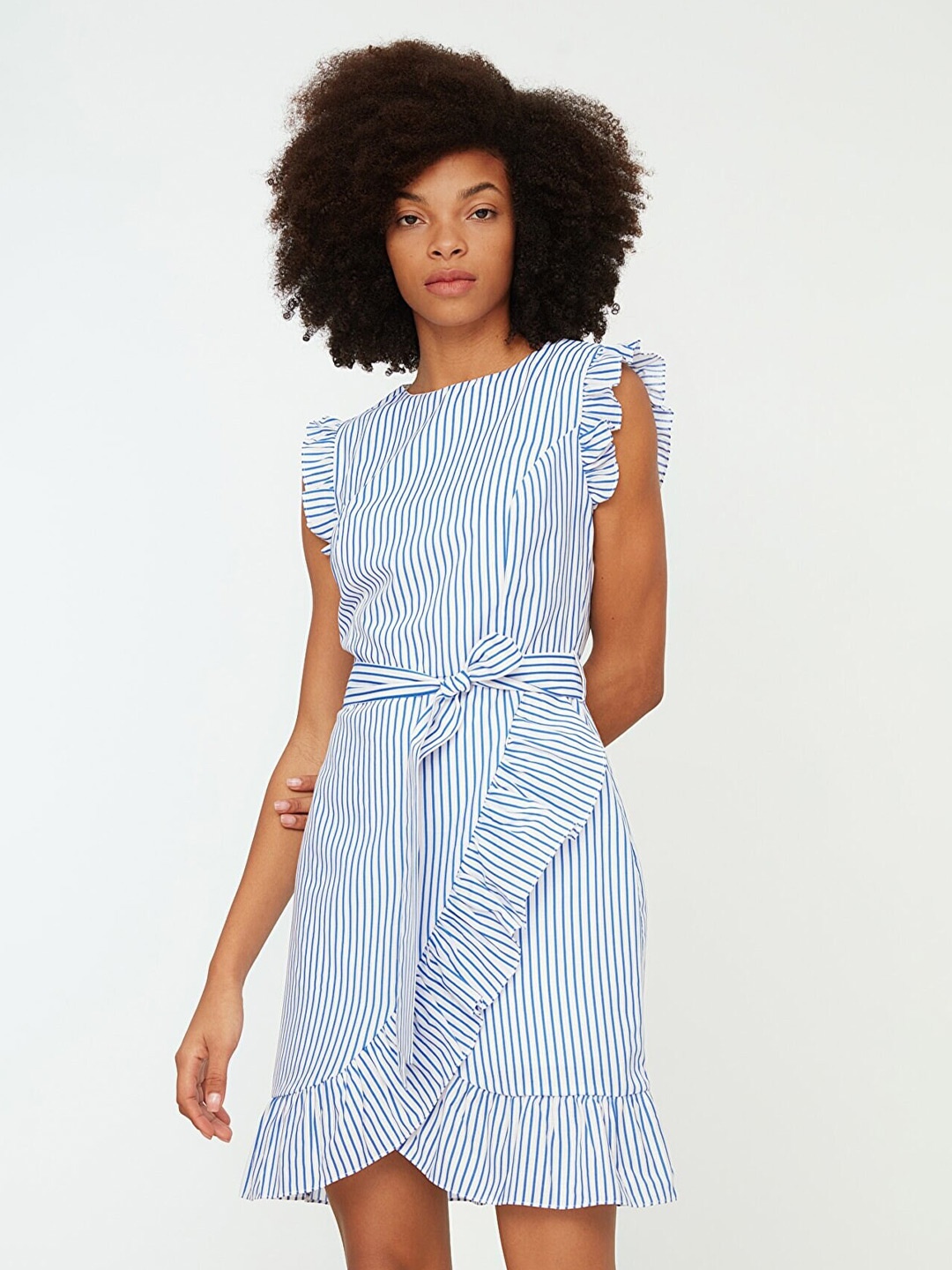 

Trendyol Striped Sheath Dress, Blue