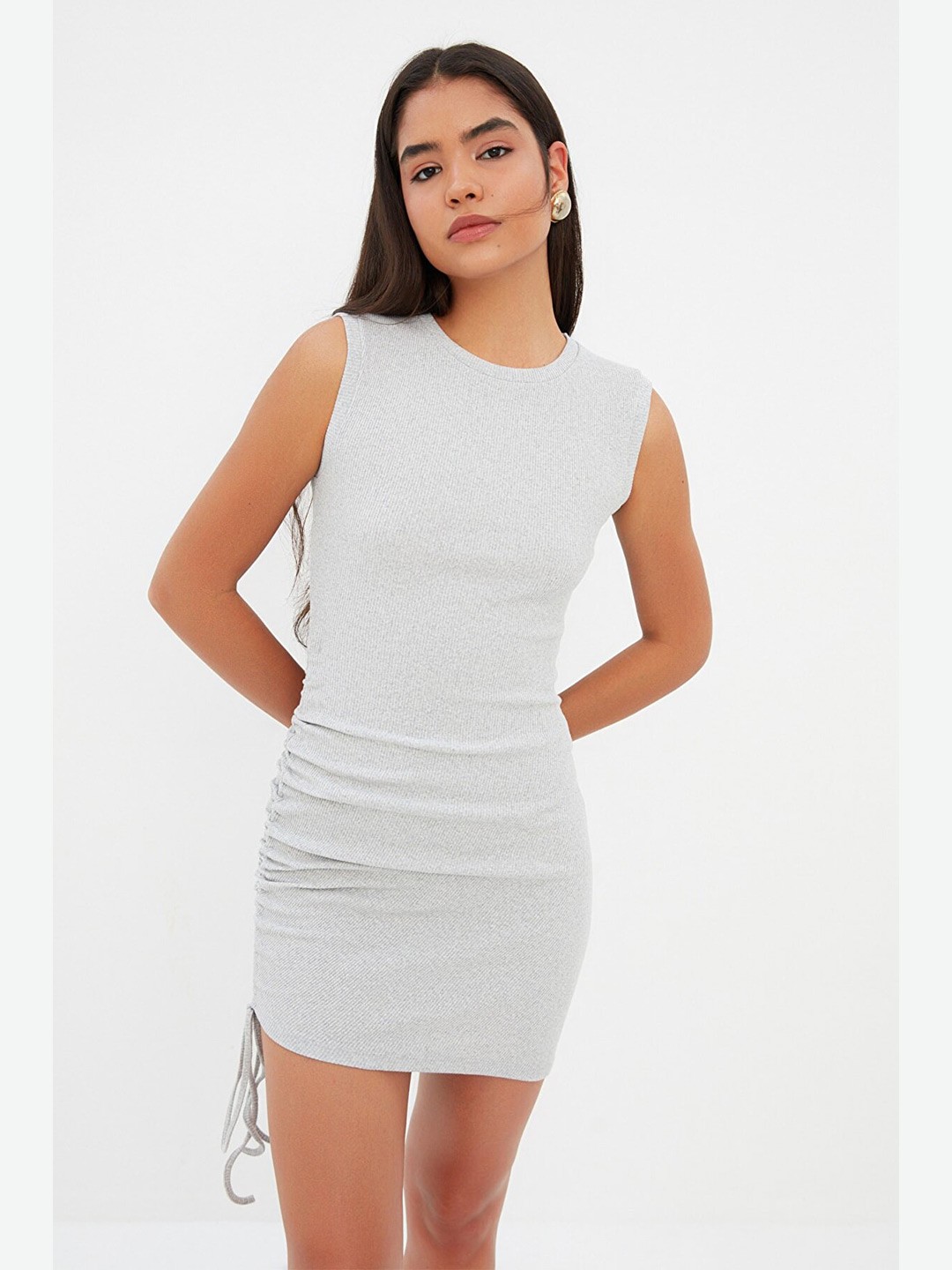 

Trendyol Sheath Mini Dress, Grey