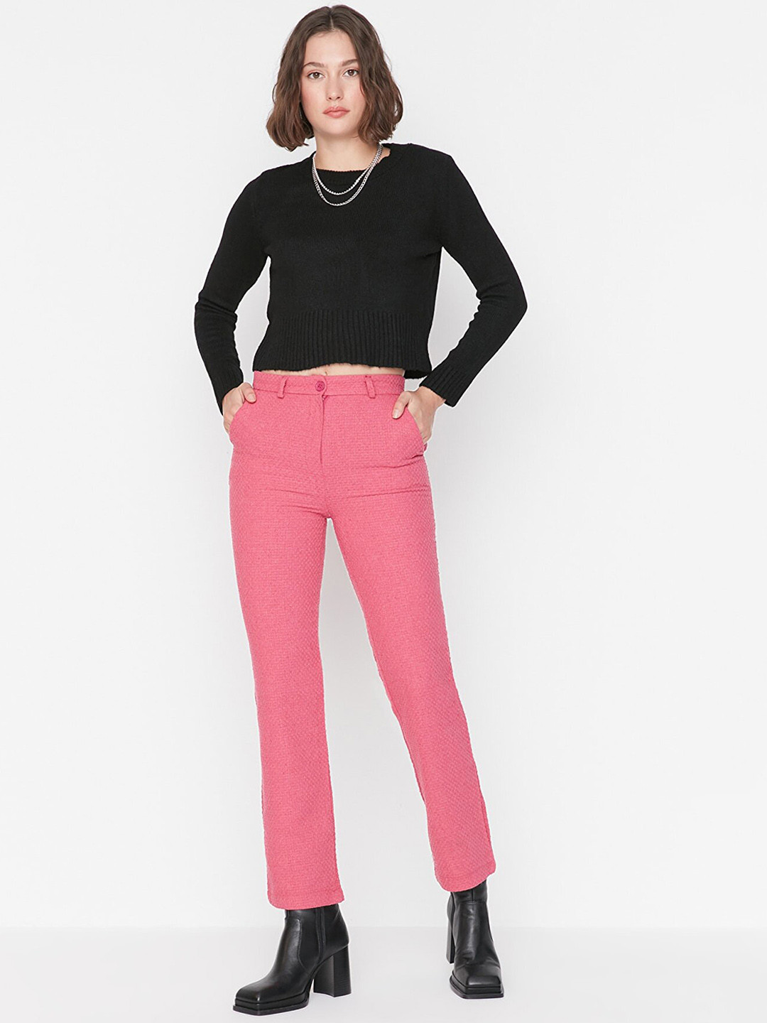 

Trendyol Women Pink Trousers