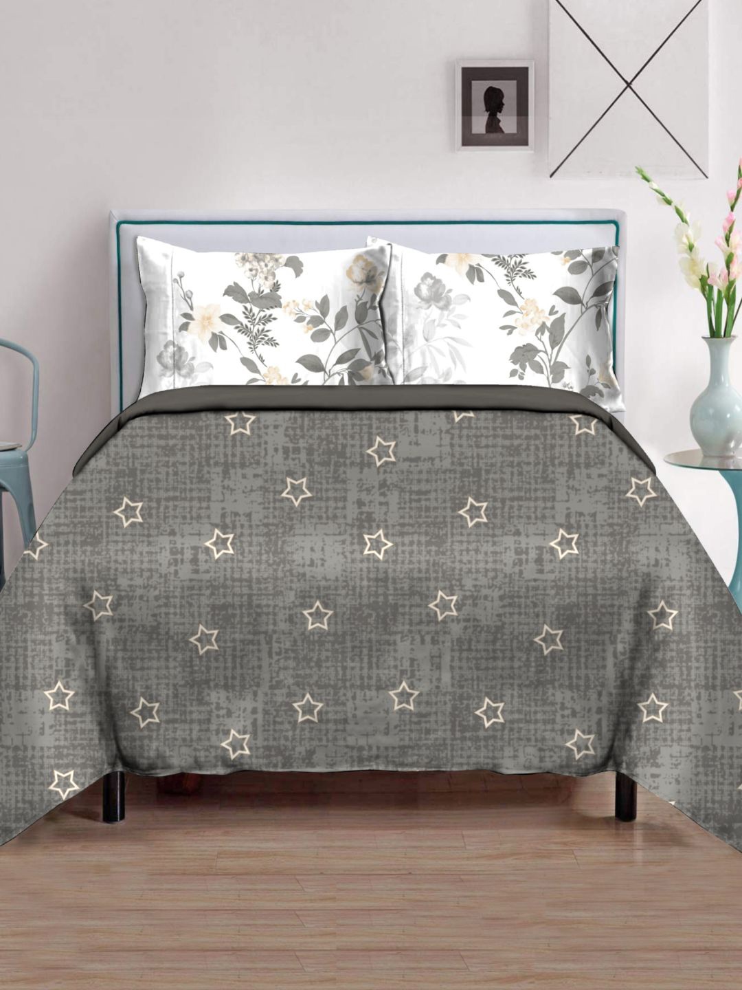 

Sleeping Owls- because your sleep matters Grey Heavy Winter 400 GSM Single Bed Comforter