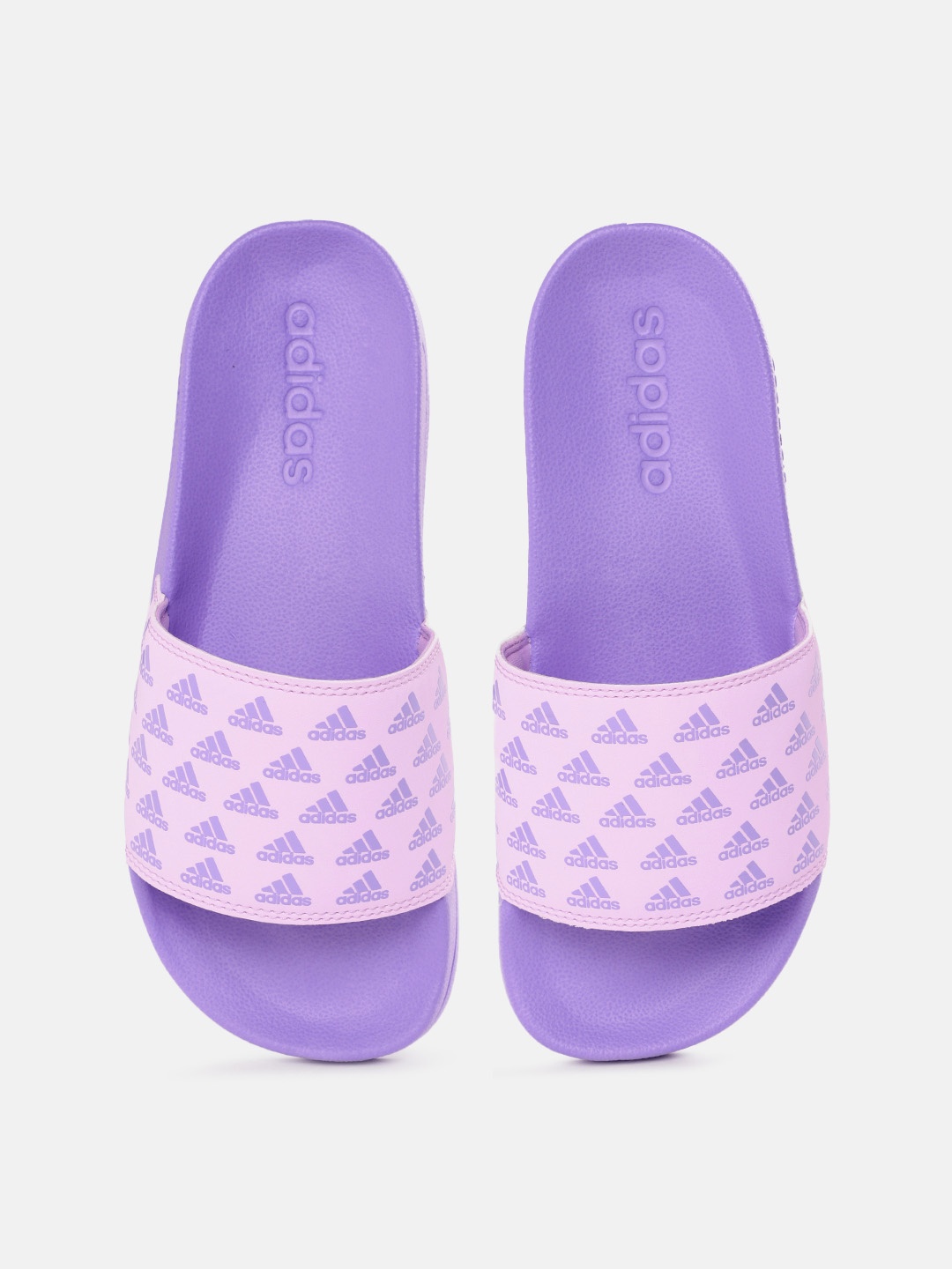 

ADIDAS Women Brand Logo Printed Sliders, Purple