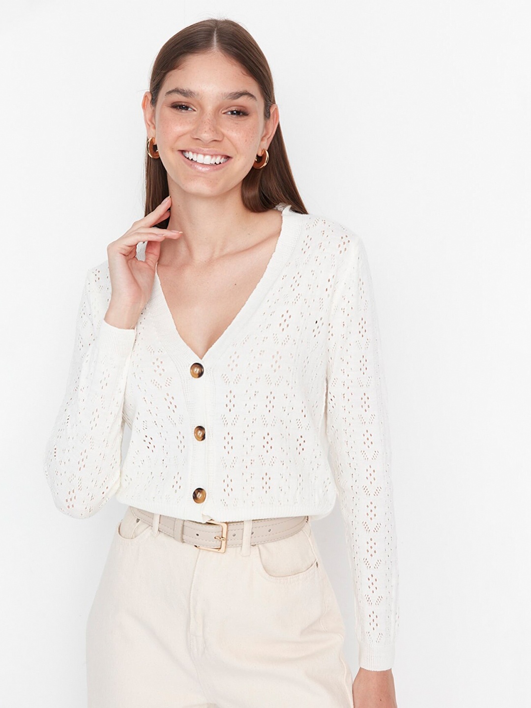 

Trendyol Women Cardigan, Off white