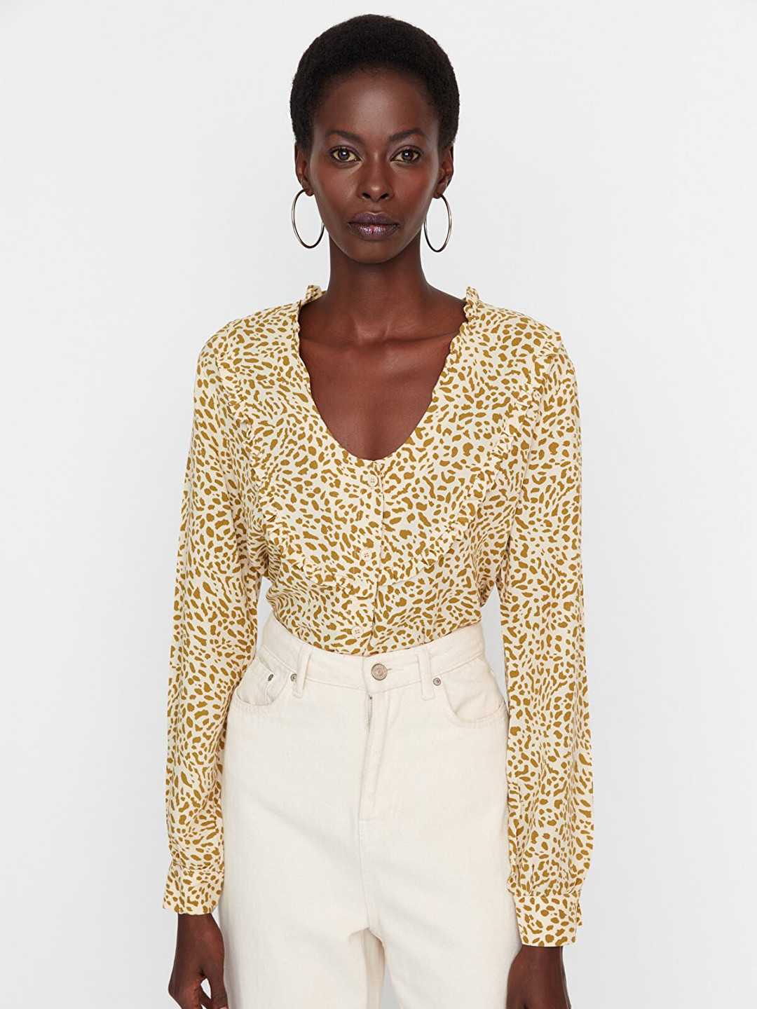 

Trendyol Women Floral Printed Casual Shirt, Yellow
