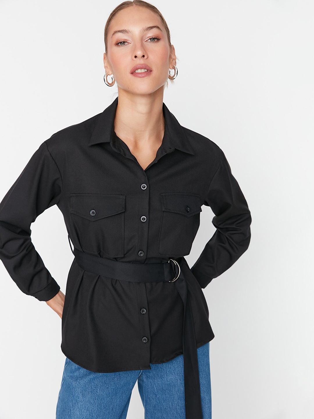 

Trendyol Women Casual Shirt, Black