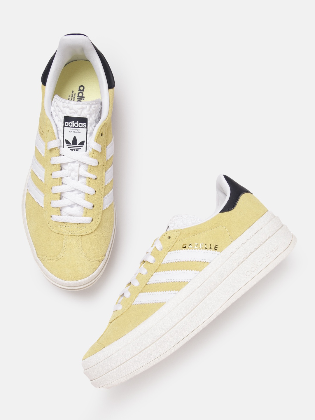 

ADIDAS Originals Women Suede Gazelle Bold Sneakers, Yellow