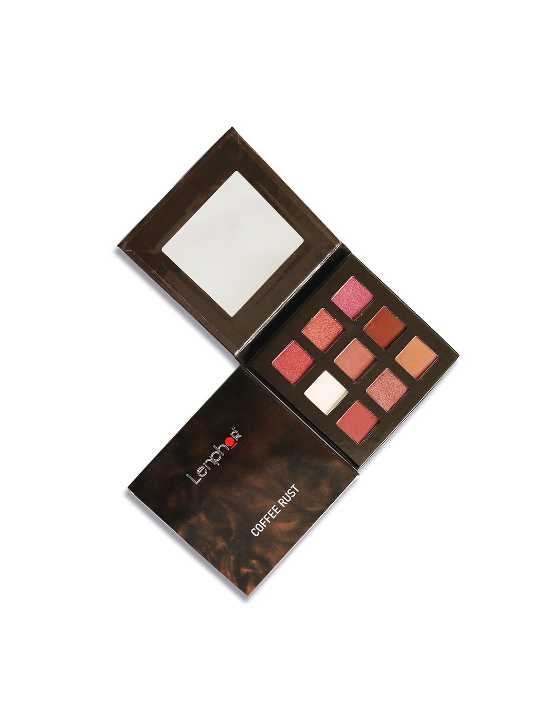 

Lenphor 9in1 Highly-Pigmented Eyeshadow Palette - Coffee Rust 02, Pink