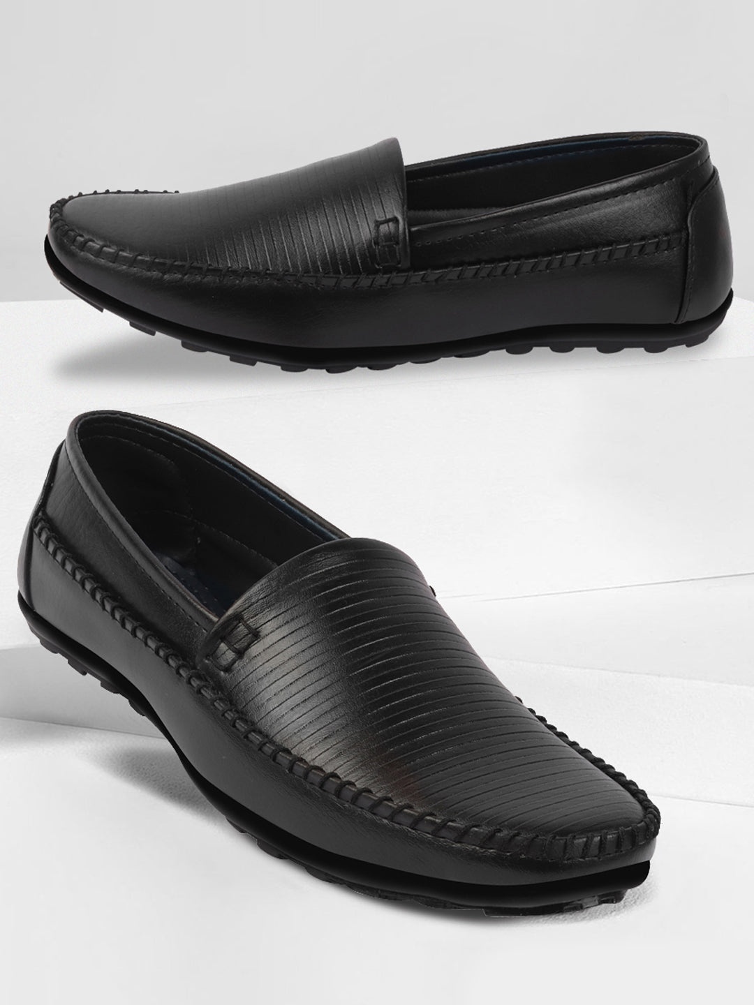 

FAUSTO Men Lightweight Loafers, Black