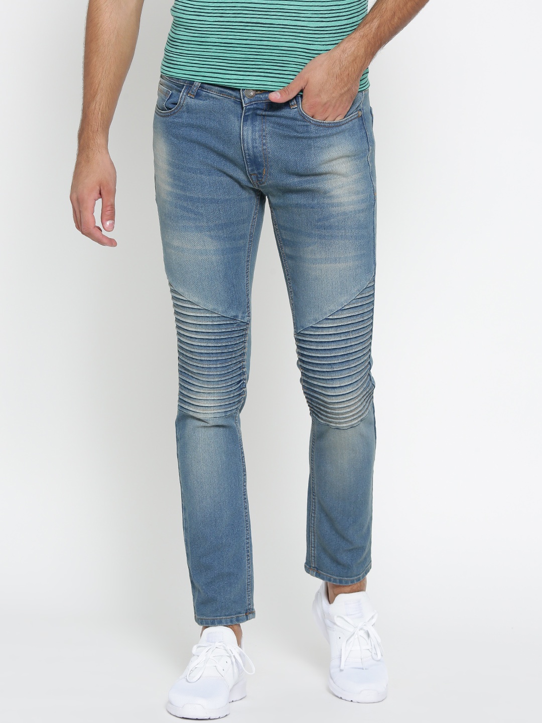 

Hubberholme Men Blue Slim Fit Mid-Rise Clean Look Stretchable Jeans