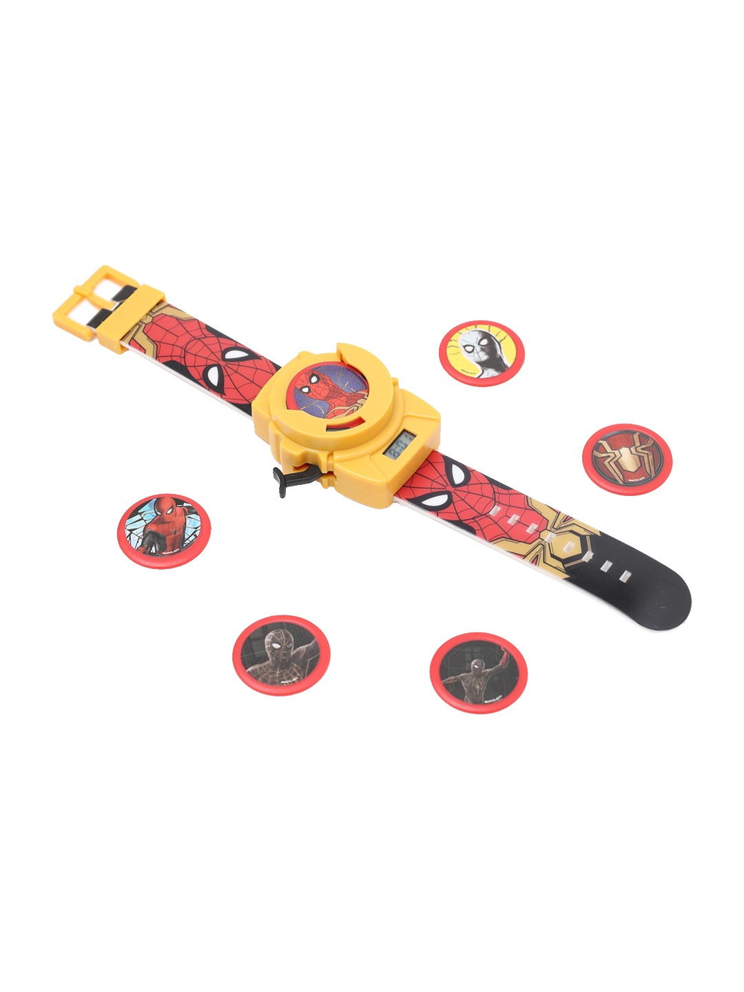 

Disney Girls Spidermen Dial & Straps Multi Function Disc Shooter Watch, Yellow