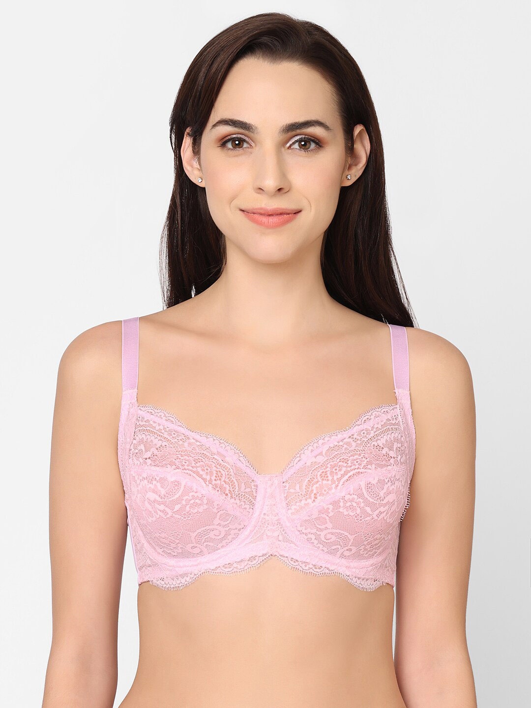 

Wacoal Floral Underwired Non Padded Bra, Pink