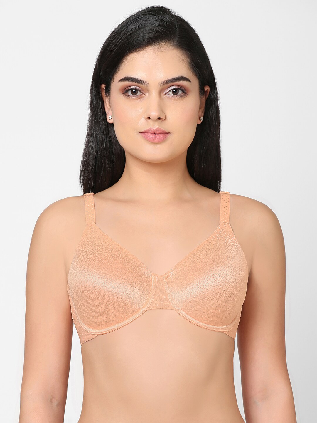

Wacoal Abstract Printed Underwired Dry Fit Bra, Peach