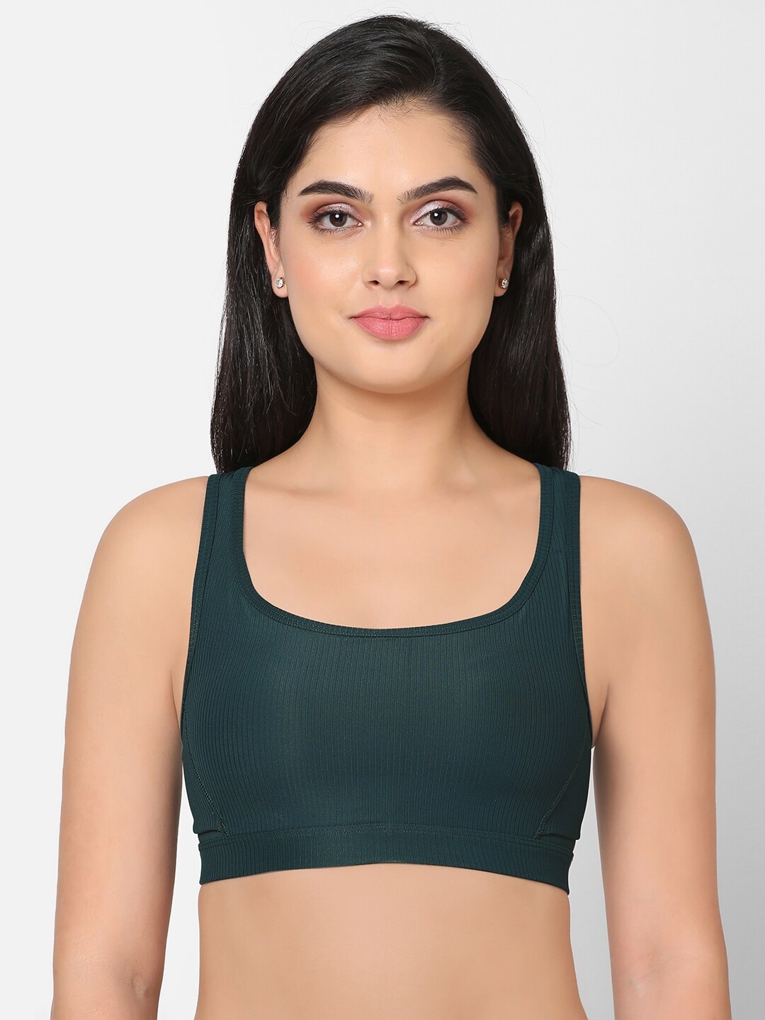 

Wacoal Lightly Padded Non Wired Dry Fit Bra, Green