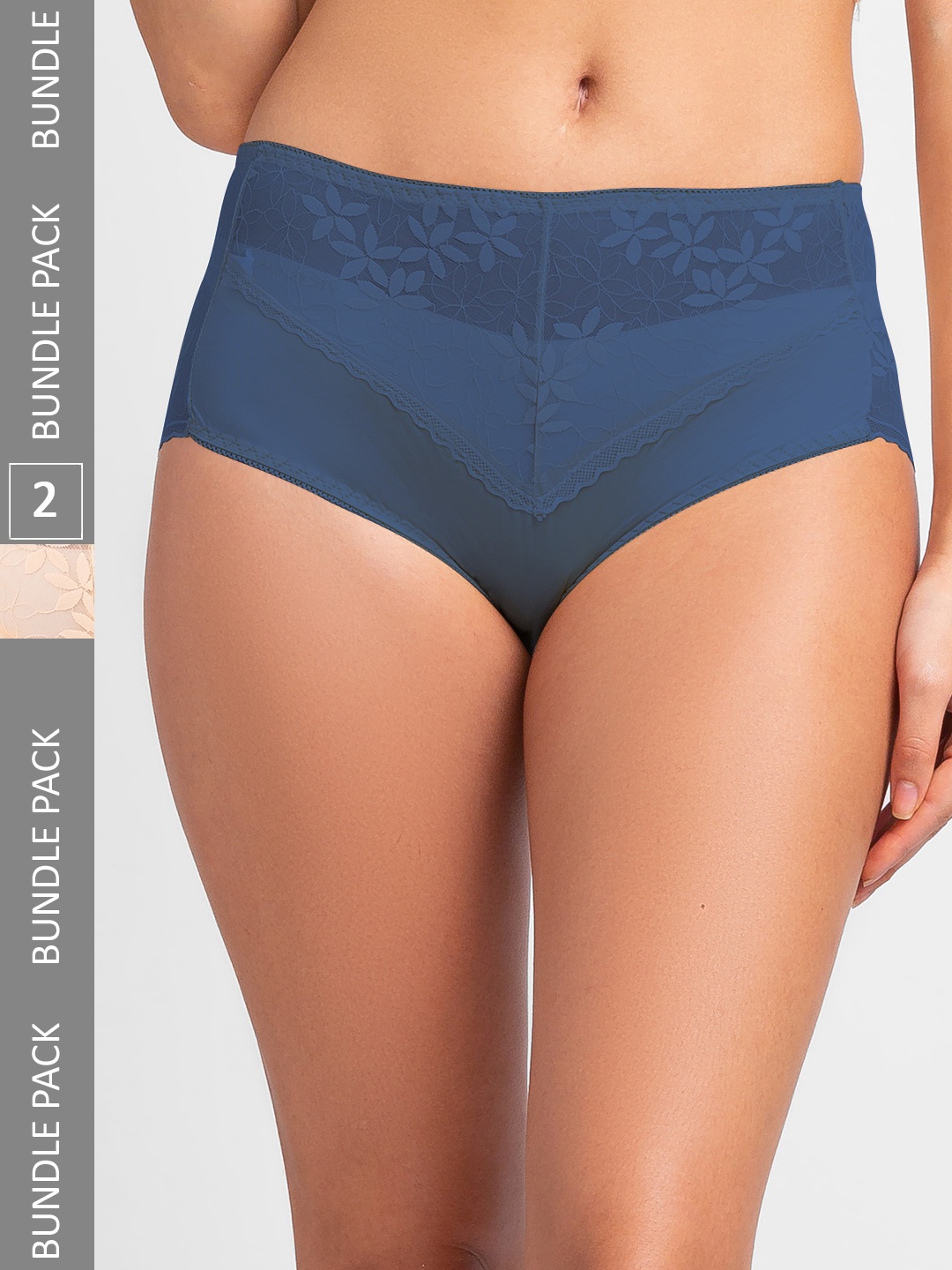 

FashionRack Women Pack Of 2 Hipster Briefs 902_SNbl, Blue