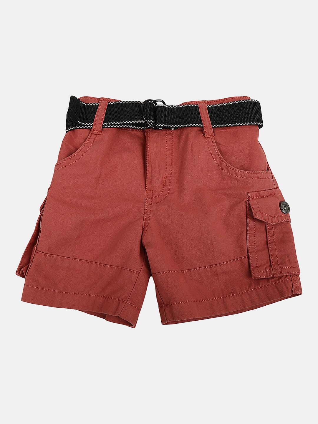 

V-Mart Boys Cotton Outdoor Shorts, Rust