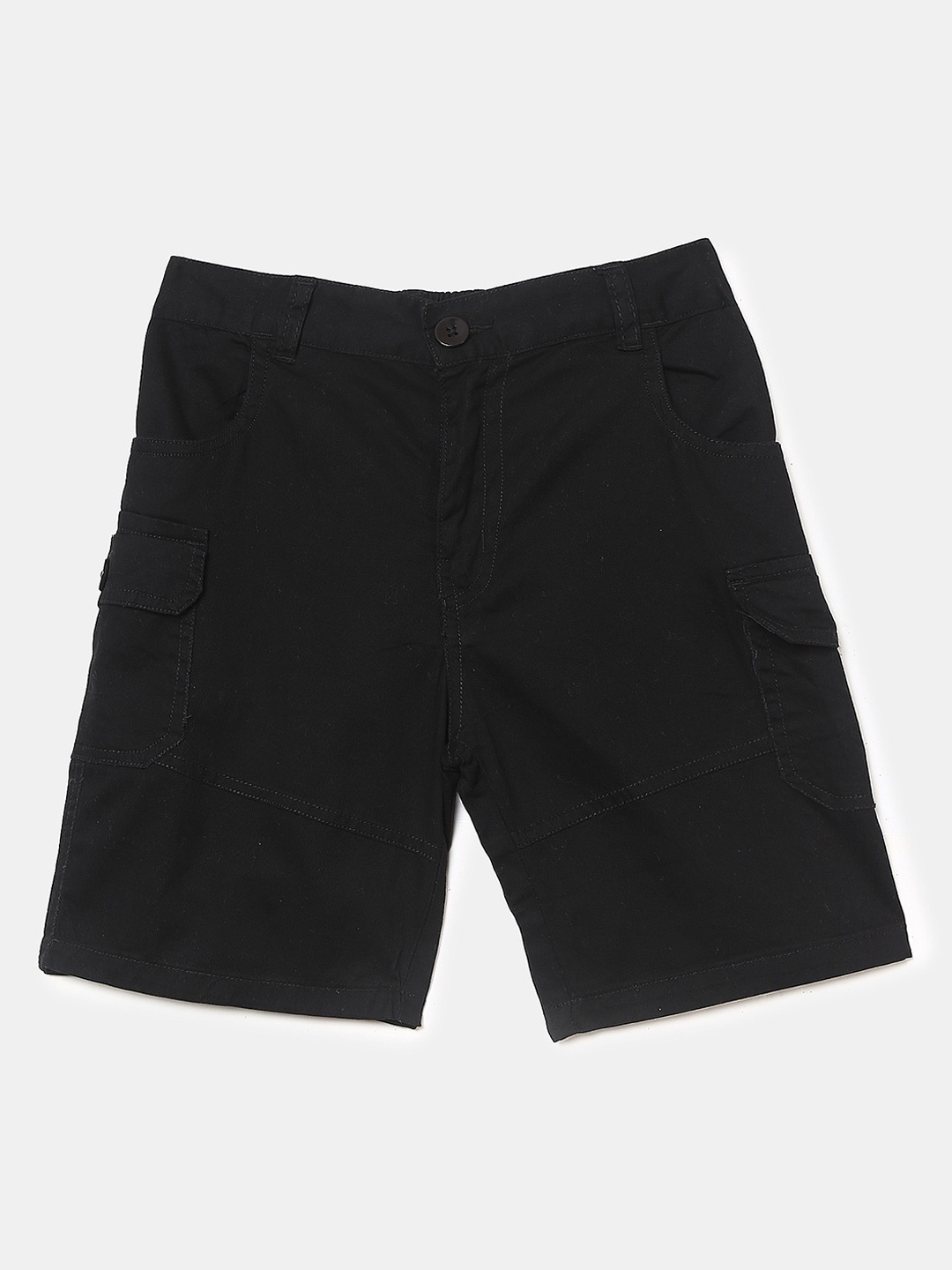 

V-Mart Boys Outdoor Cotton Cargo Shorts, Black