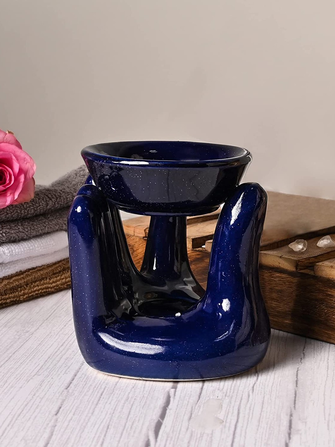 

VILASA Blue Ceramic Aromatherapy Diffuser Burner