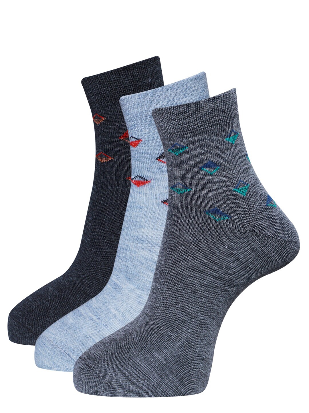 

Dollar Socks Men Pack Of 3 Assorted Ankle Length Socks