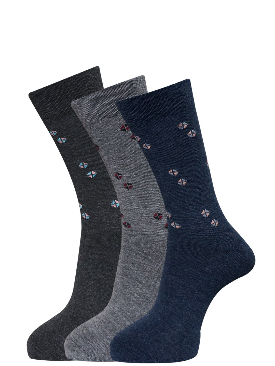 

Dollar Socks Men Pack Of 3 Ankle Length Socks, Assorted