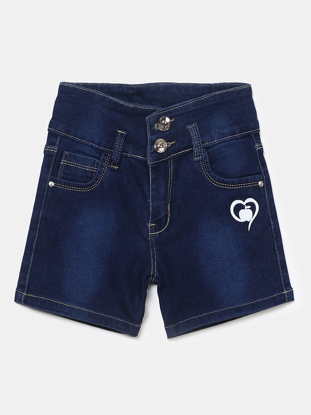 

V-Mart Girls Washed Outdoor Denim Shorts, Blue