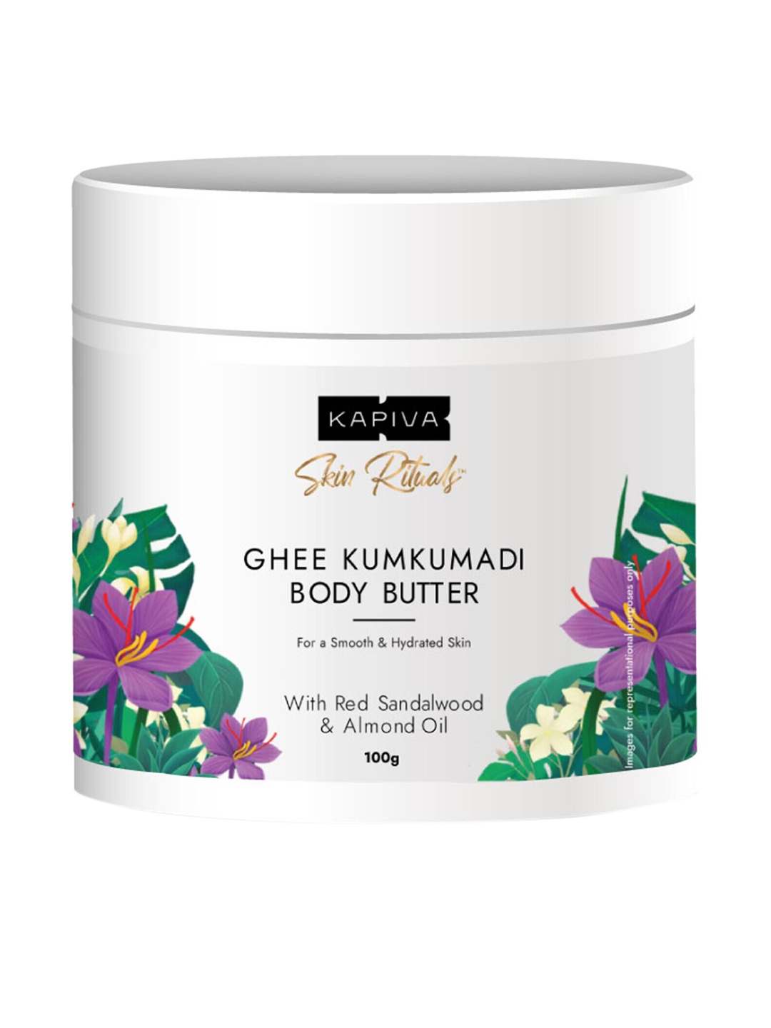 

Kapiva Ghee Kumkumadi Body Butter for All Skin Types - 100 g, White