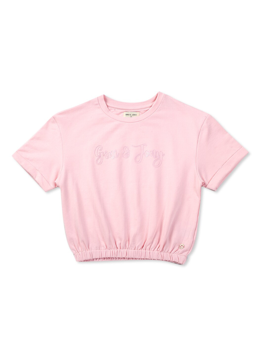 

Gini and Jony Short Sleeves Blouson Top, Pink