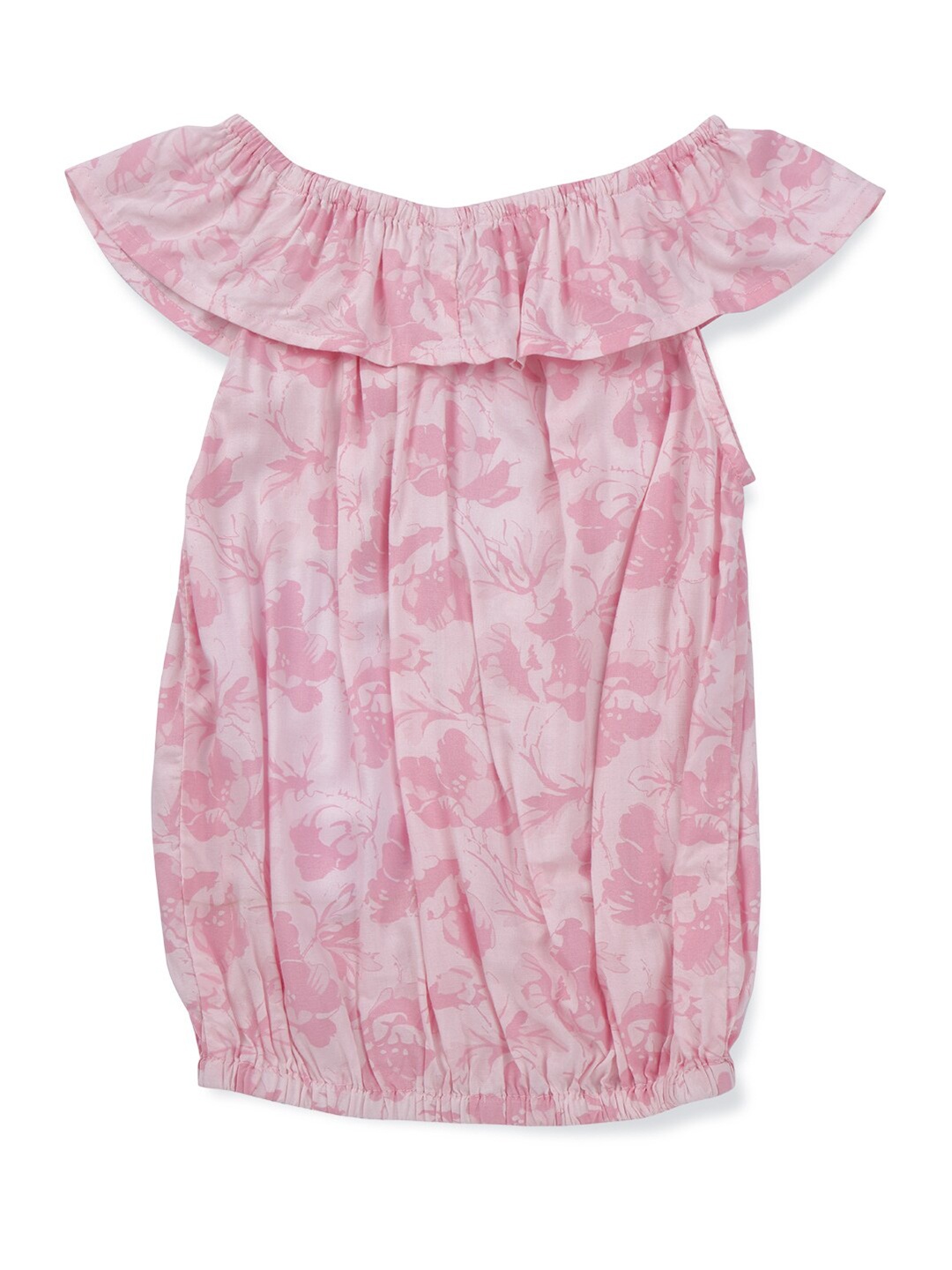 

Gini and Jony Floral Print Off-Shoulder Blouson Top, Pink