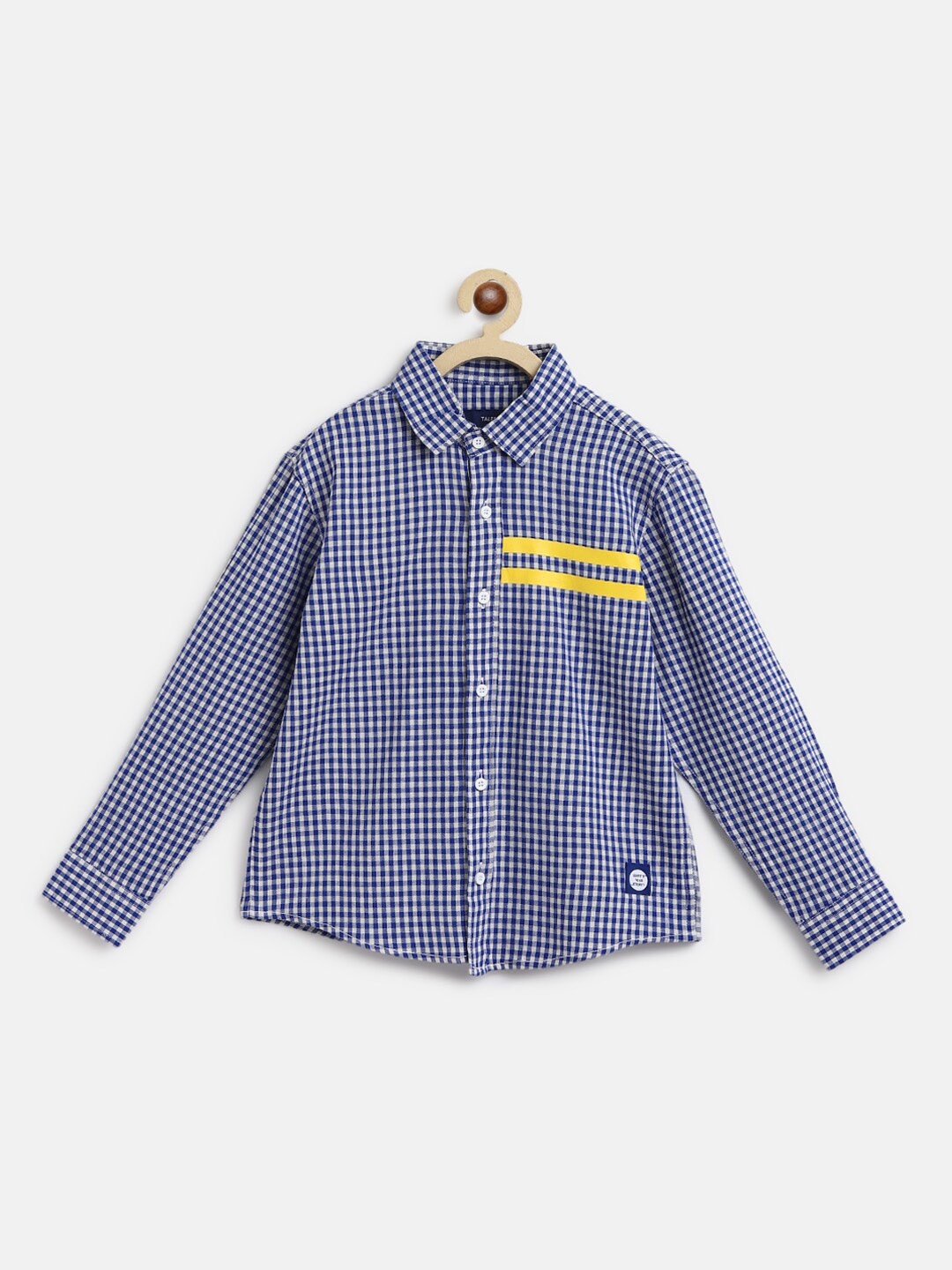 

TALES & STORIES Boys Cotton Checked Casual Shirt, Blue