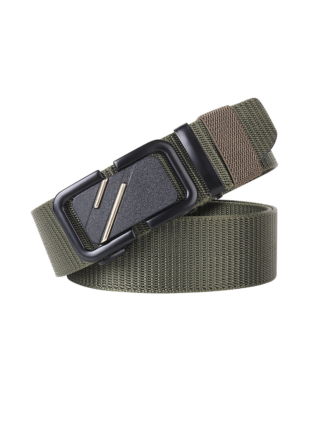 

HENEDA Men Textured Belt, Green