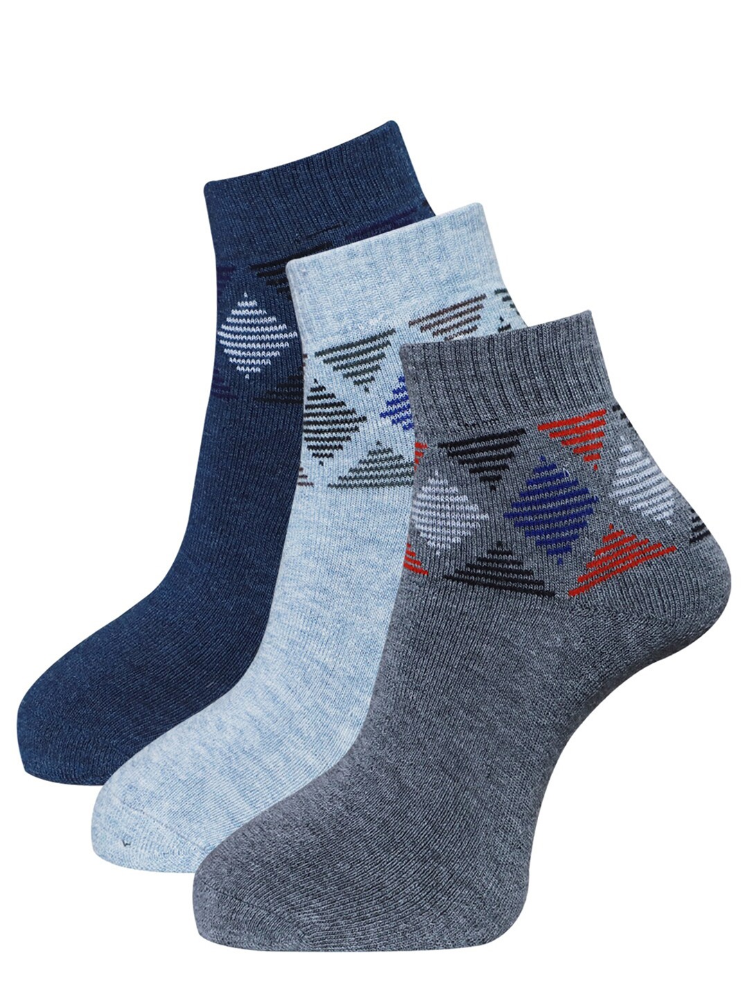 

Dollar Socks Men Pack Of 3 Pure Woolen Ankle Length Socks, Assorted