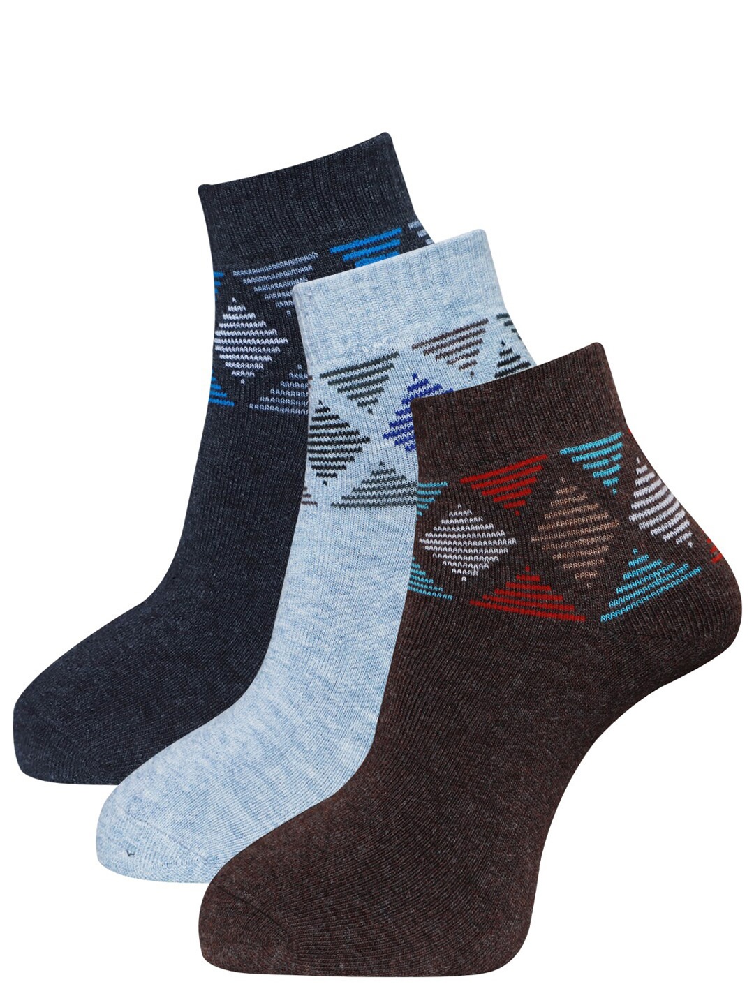 

Dollar Socks Men Pack Of 3 Woolen Ankle Length Socks, Assorted